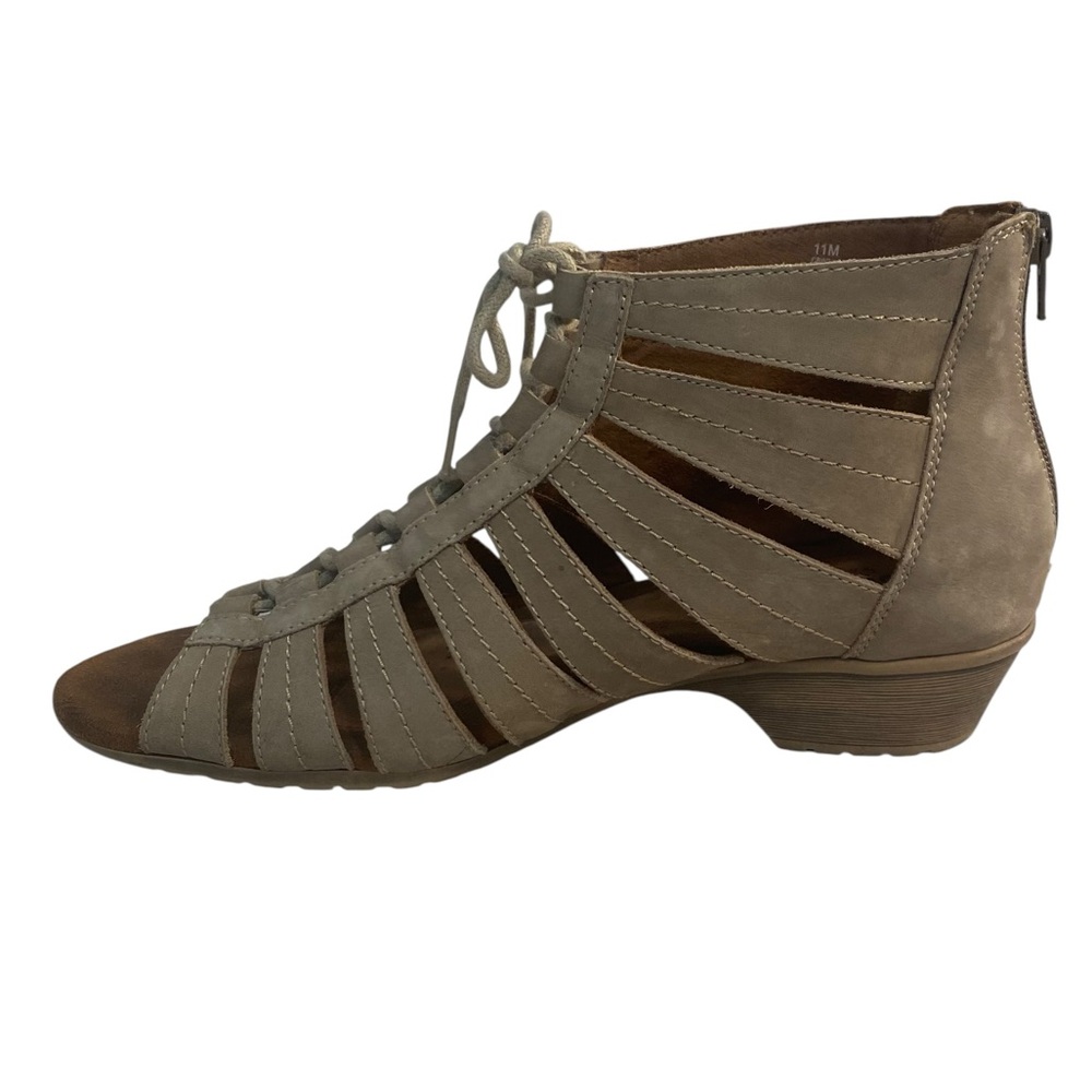 Cobb Hill Women's Tan Leather Gladiator Sandals Sz 11